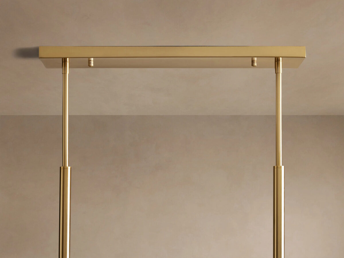 GV Roscoe 60 Inch Brass Linear Light Chandelier - Image 5