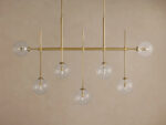 GV Roscoe 60 Inch Brass Linear Light Chandelier - Image 3