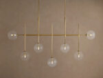 GV Modern Brass Light 72 Inch Linear Chandelier