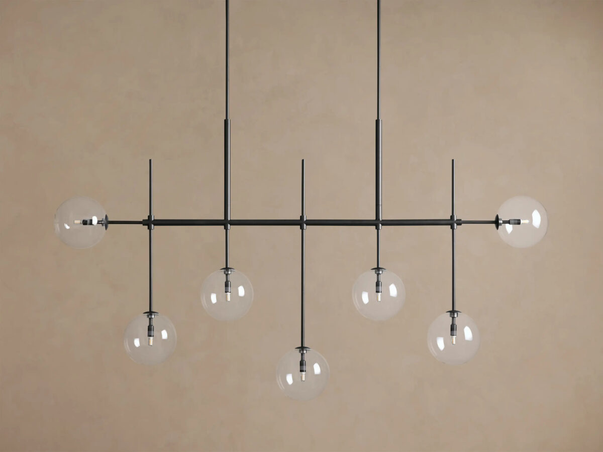 GV Modern Brass Light 72 Inch Linear Chandelier - Image 6