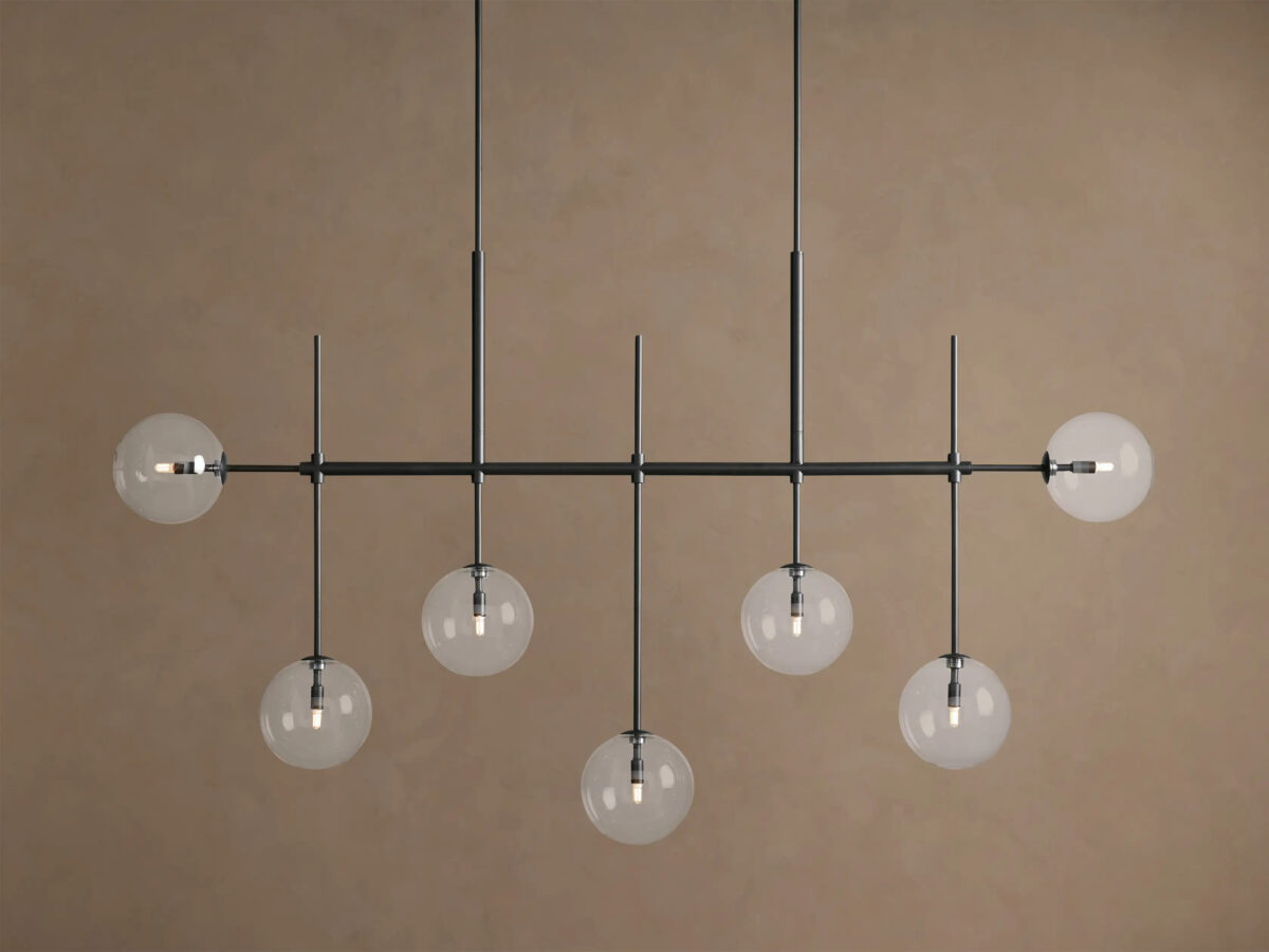 GV Modern Brass Light 72 Inch Linear Chandelier - Image 5