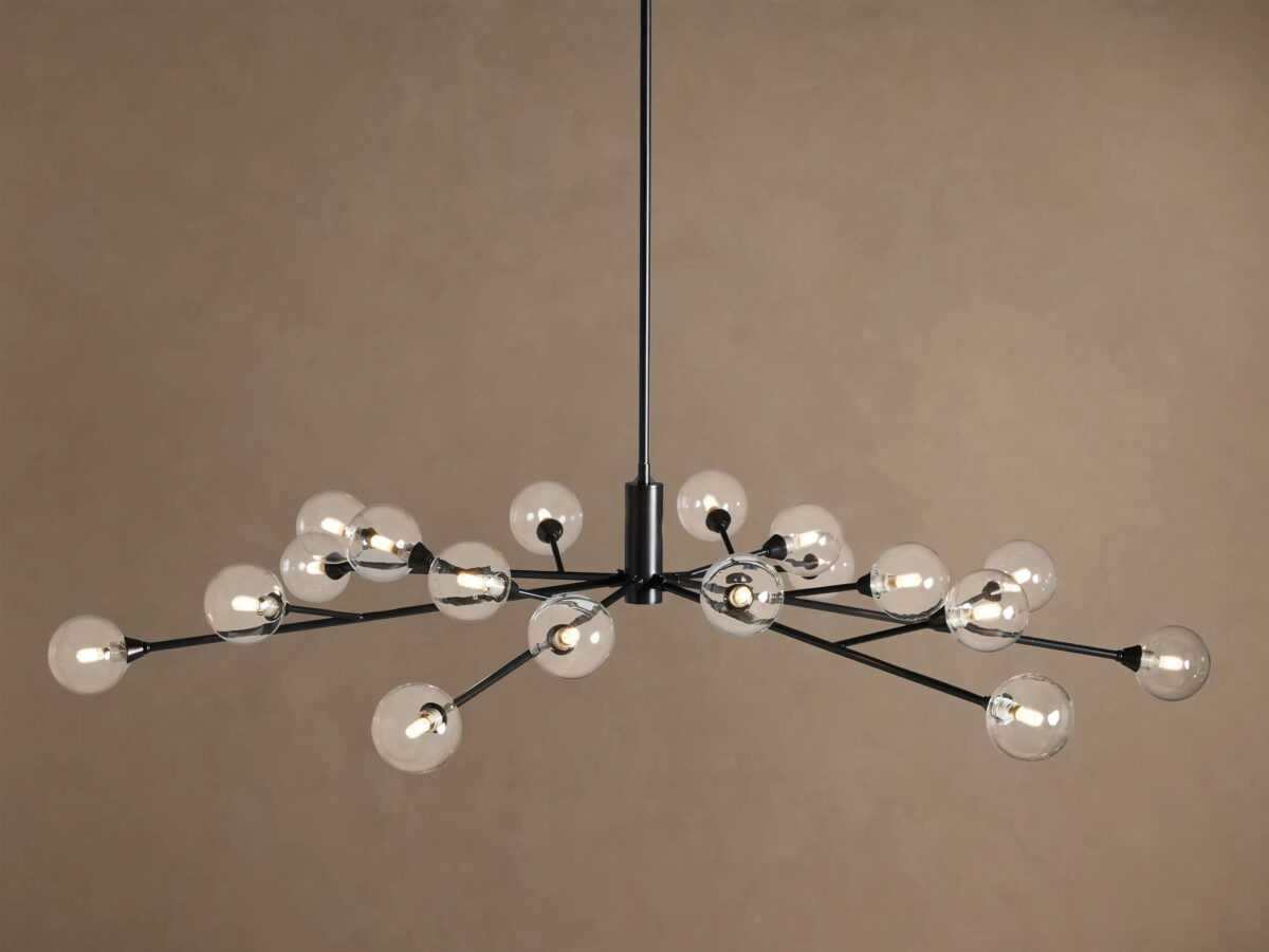 GV Apollo Iron Globe Chandelier Round LED Light - Image 9