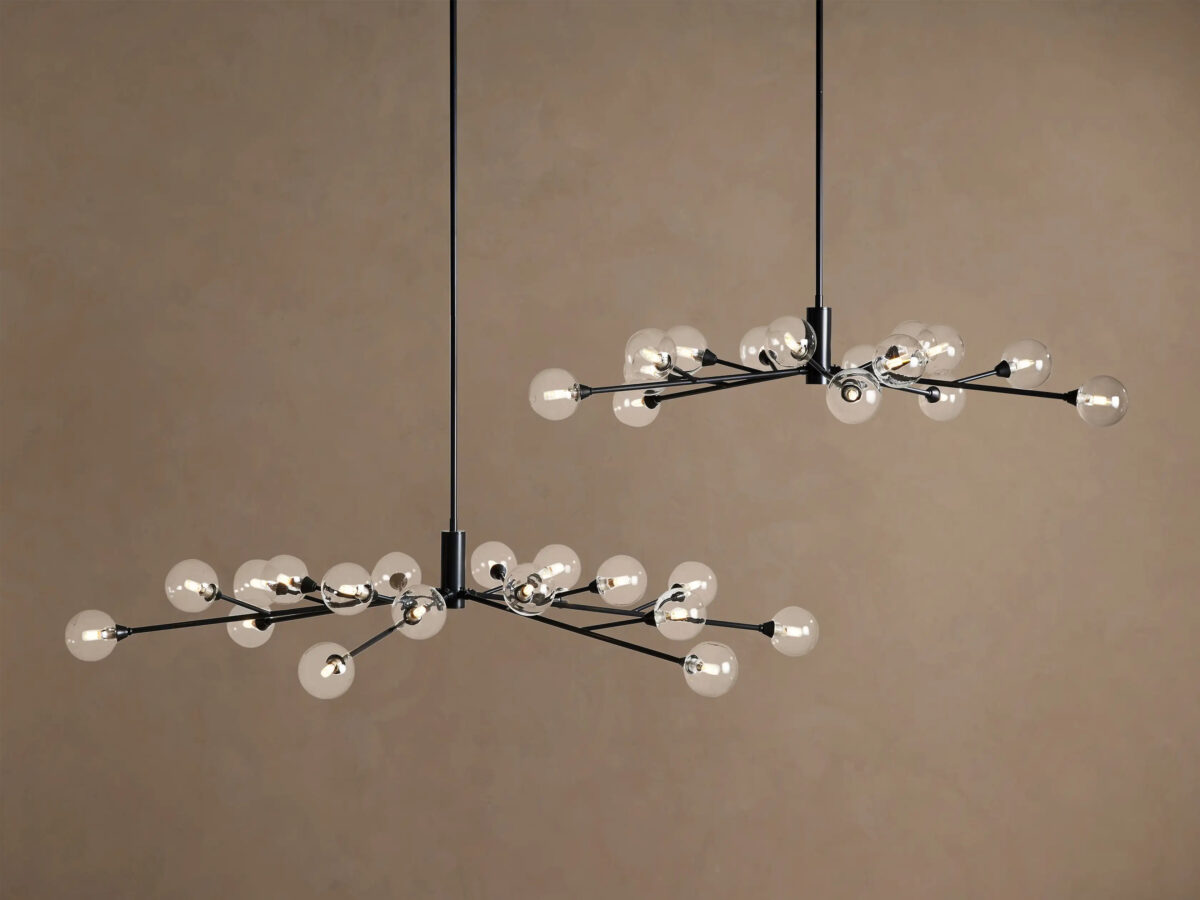 GV Apollo Iron Globe Chandelier Round LED Light - Image 13