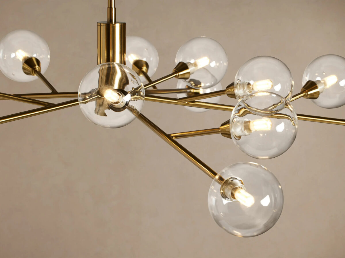 GV Apollo Iron Globe Chandelier Round LED Light - Image 19