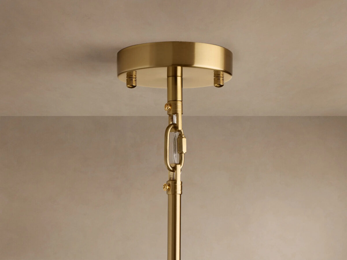 GV Apollo 59 Inch Round Brass Chandelier - Image 4