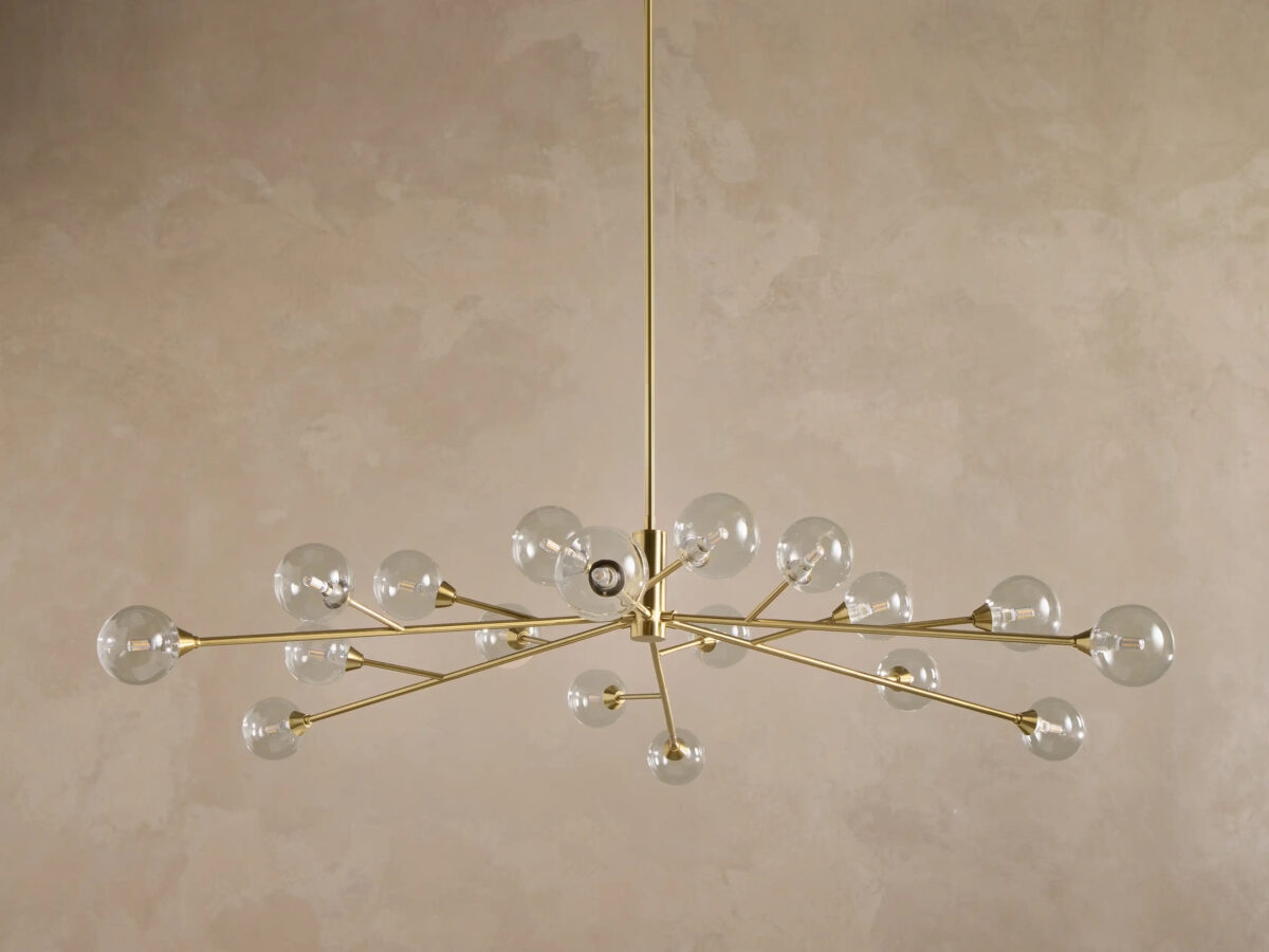 GV Apollo 59 Inch Round Brass Chandelier - Image 2