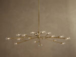 GV Apollo 59 Inch Round Brass Chandelier