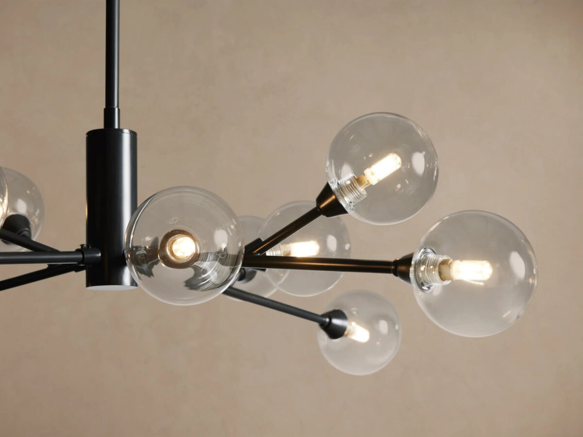 GV Apollo Iron Globe Chandelier Round LED Light - Image 3