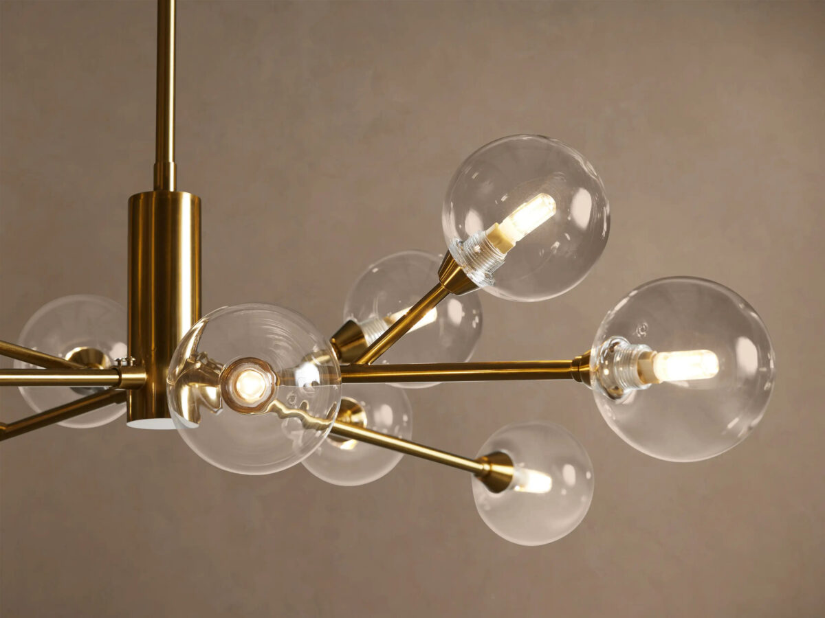 GV Apollo Iron Globe Chandelier Round LED Light - Image 16