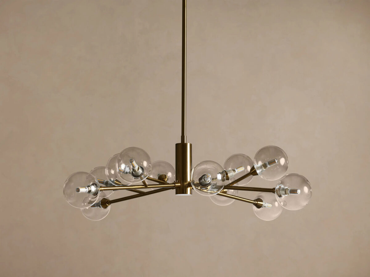 GV Apollo Iron Globe Chandelier Round LED Light - Image 15
