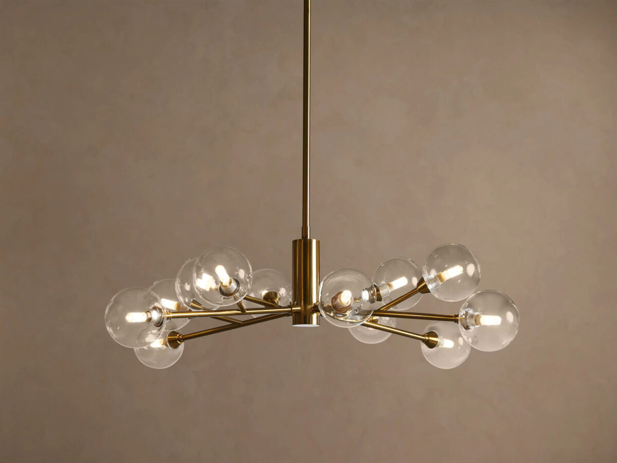 GV Apollo Iron Globe Chandelier Round LED Light - Image 14