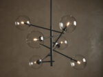 GV Roscoe Brass Globe Light Chandelier - Image 5