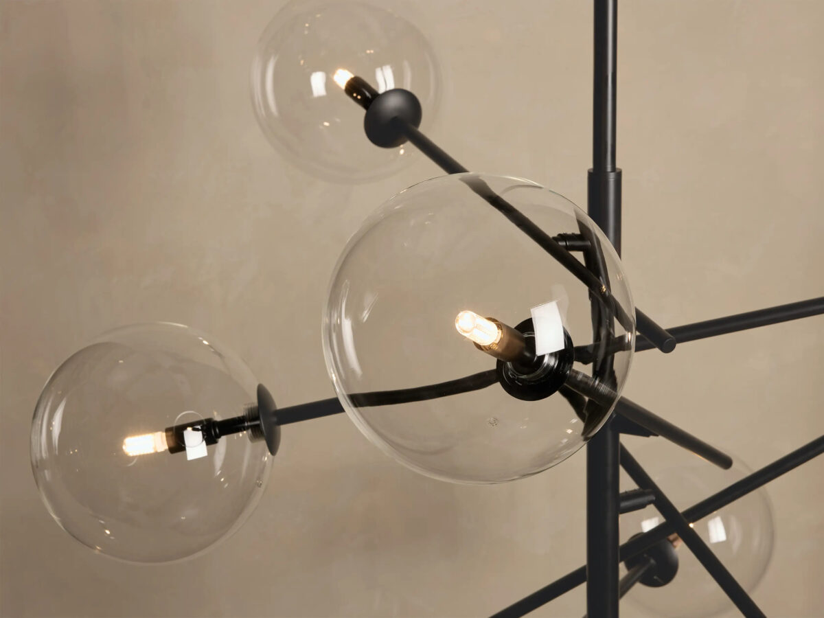 GV Roscoe Brass Globe Light Chandelier - Image 6