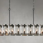 GV Amaya Modern Crystal Light Rectangular Chandelier