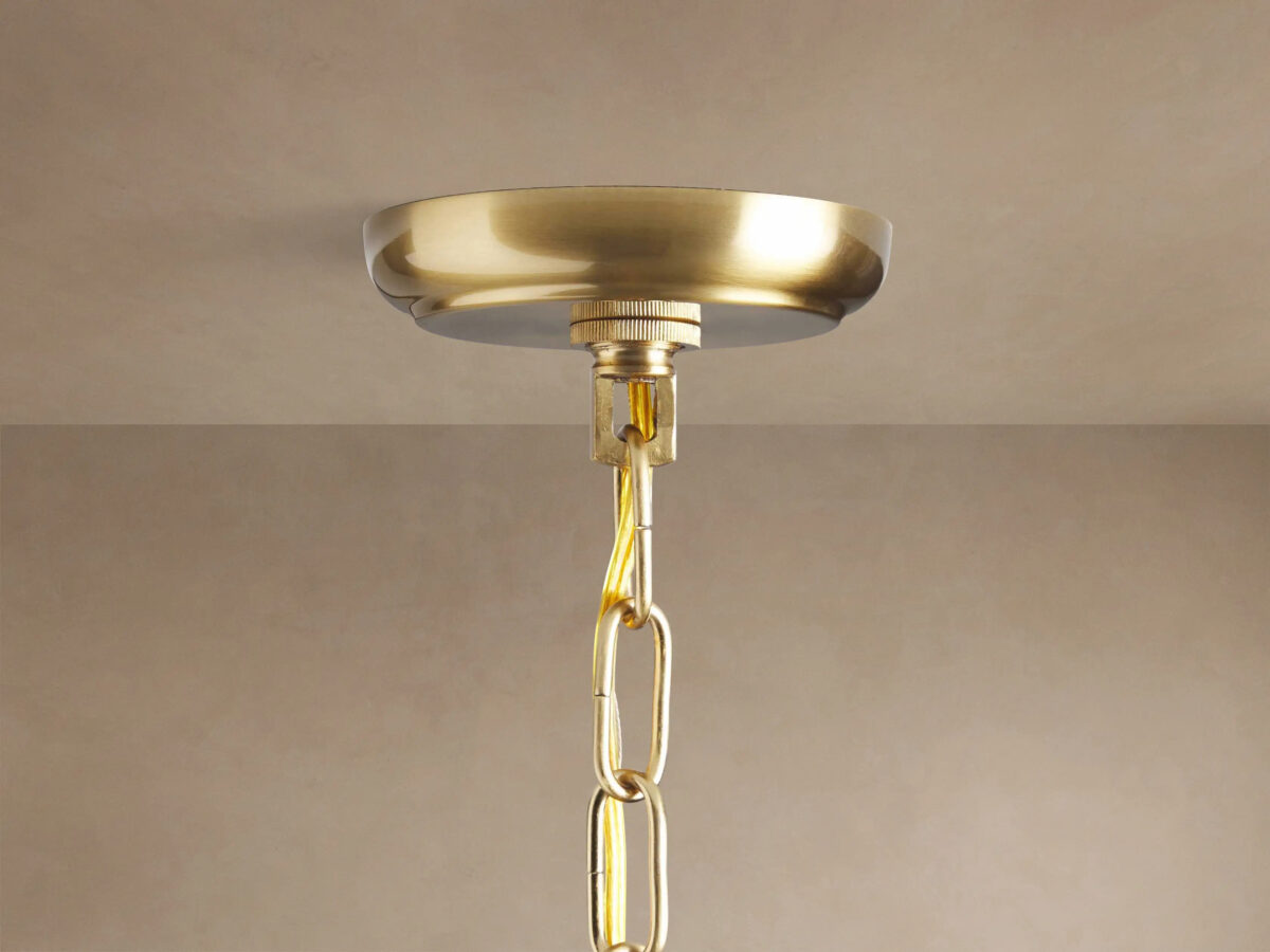 GV Brass Chandelier Lily Round 19 Light - Image 4