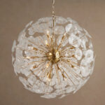 GV Brass Chandelier Lily Round 19 Light