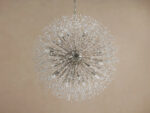 GV Dandelion 43 Inch Round Silver Crystal Chandelier - Image 2