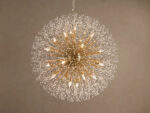 GV Dandelion Round Crystal Chandelier 30 Inch Silver - Image 5