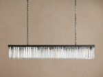 GV Leyland K9 Deco Chandelier 60 Inch Brass - Image 6