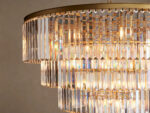 GV Leyland 48 Inch Deco K9 Chandelier in Brass - Image 3