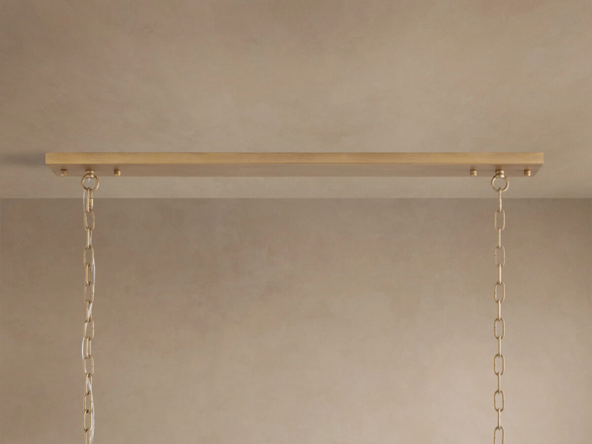 GV Leyland K9 Deco Chandelier 60 Inch Brass - Image 4