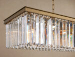 GV Leyland K9 Deco Chandelier 60 Inch Brass - Image 3
