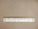 GV Leyland K9 Deco Chandelier 60 Inch Brass - Image 2