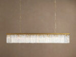 GV Leyland K9 Deco Chandelier 60 Inch Brass