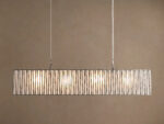 GV Nickel Linear Light Rectangular Chandelier