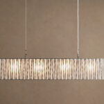 GV Nickel Linear Light Rectangular Chandelier