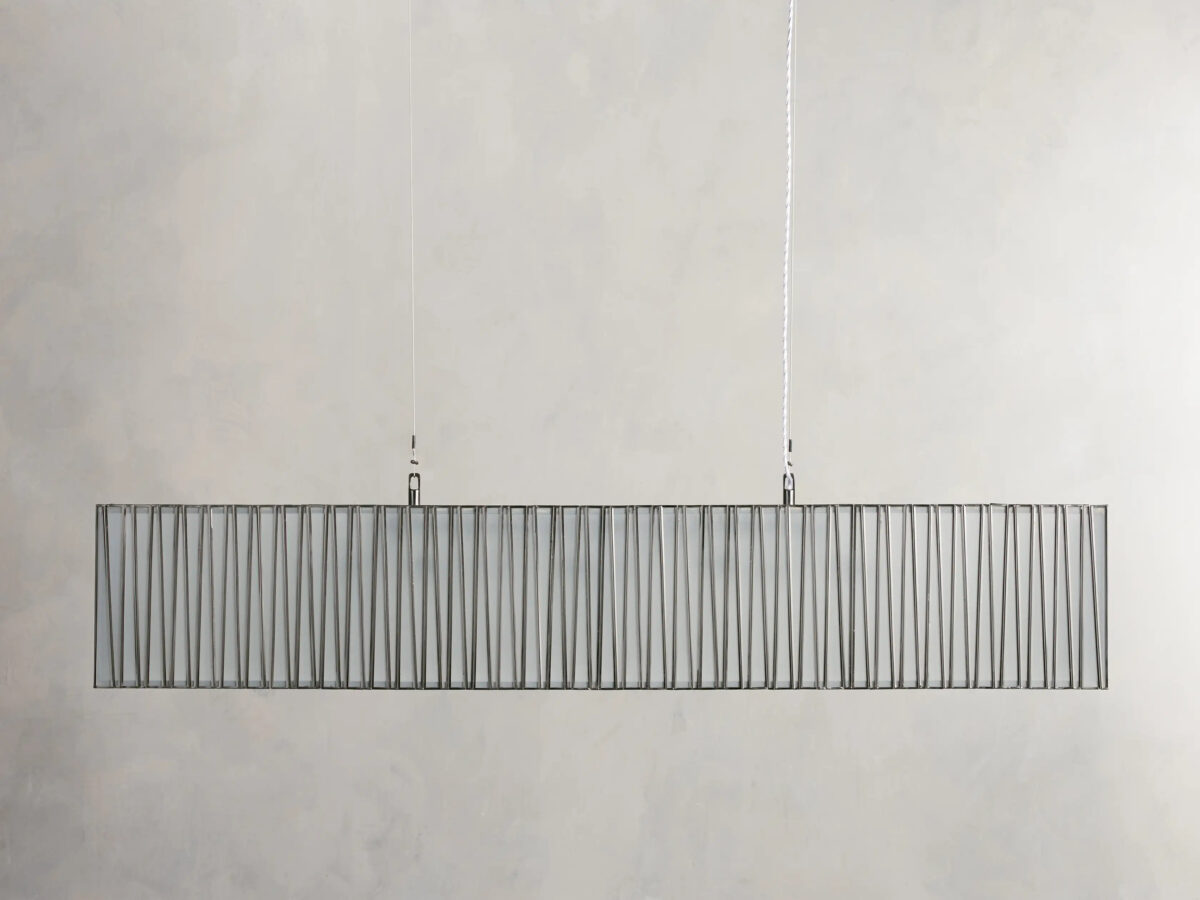 GV Nickel Linear Light Rectangular Chandelier - Image 6