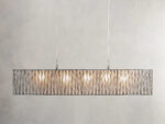 GV Nickel Linear Light Rectangular Chandelier - Image 5