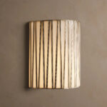 GV Brass Wall Sconce with Translucent Glass