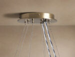 GV Modern Brass Light 2 Tier Round Chandelier - Image 4