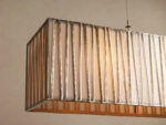 GV Brass Chandelier Rectangular Glass Light - Image 3