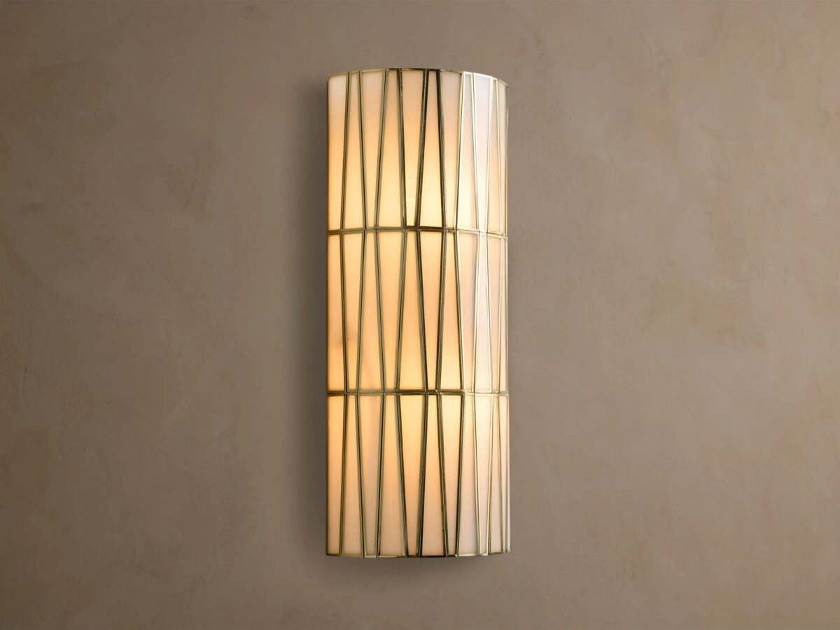 GV Brass Wall Sconce with Translucent Glass - Image 3