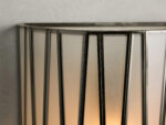 GV Jeunet Nickel Glass Sconce 24 Inch Wall Light - Image 3