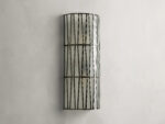 GV Jeunet Nickel Glass Sconce 24 Inch Wall Light - Image 2