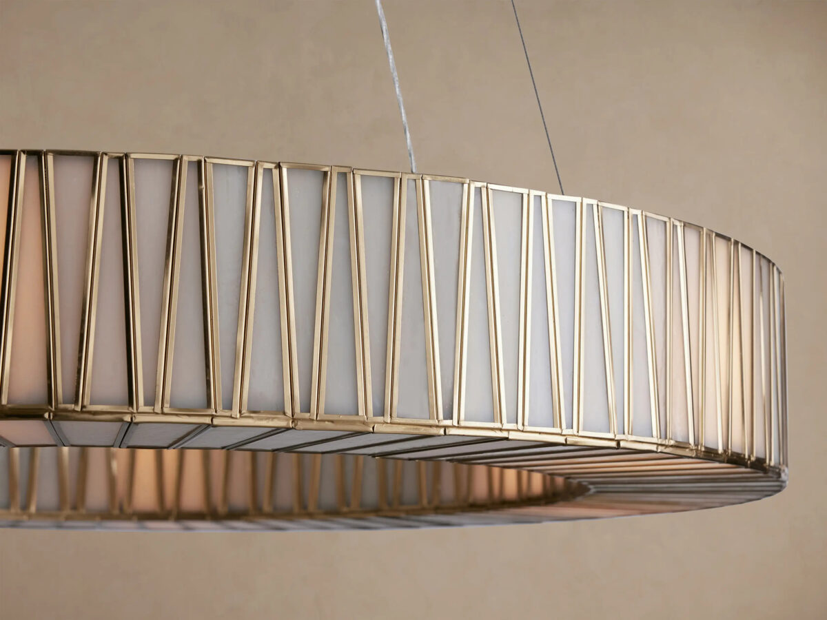 GV Brass Round Light Chandelier - Image 15