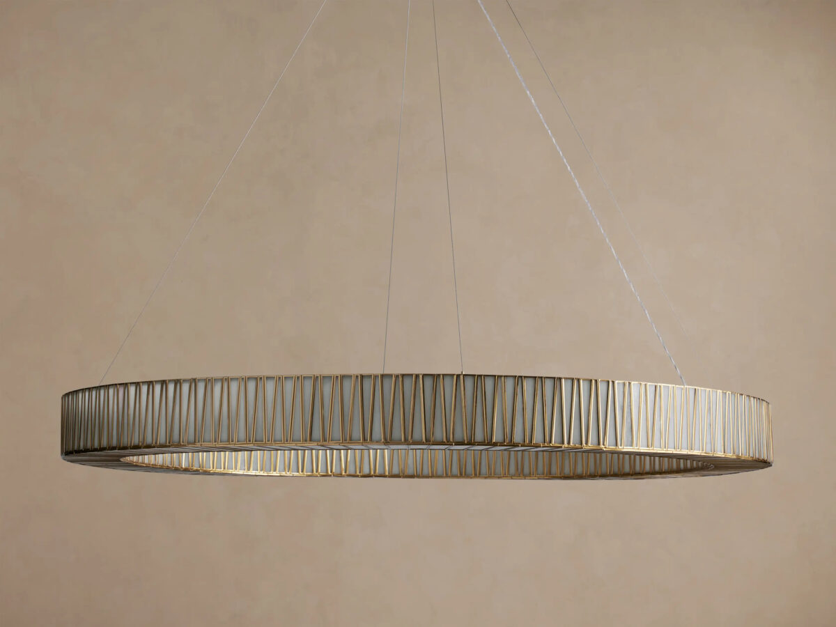 GV Brass Round Light Chandelier - Image 14