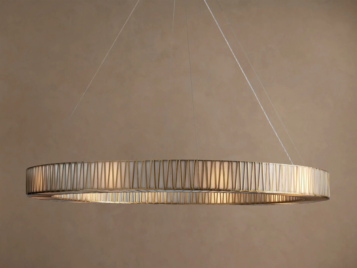 GV Brass Round Light Chandelier - Image 13