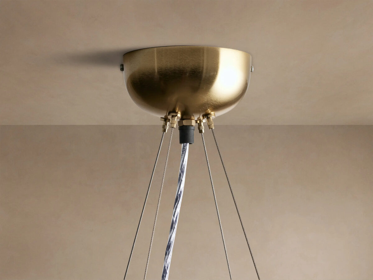 GV Brass Round Light Chandelier - Image 8