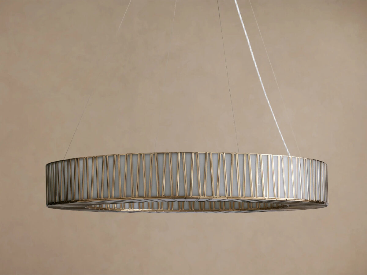 GV Brass Round Light Chandelier - Image 6