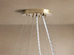 GV Modern Brass Light 2 Tier Round Chandelier - Image 8