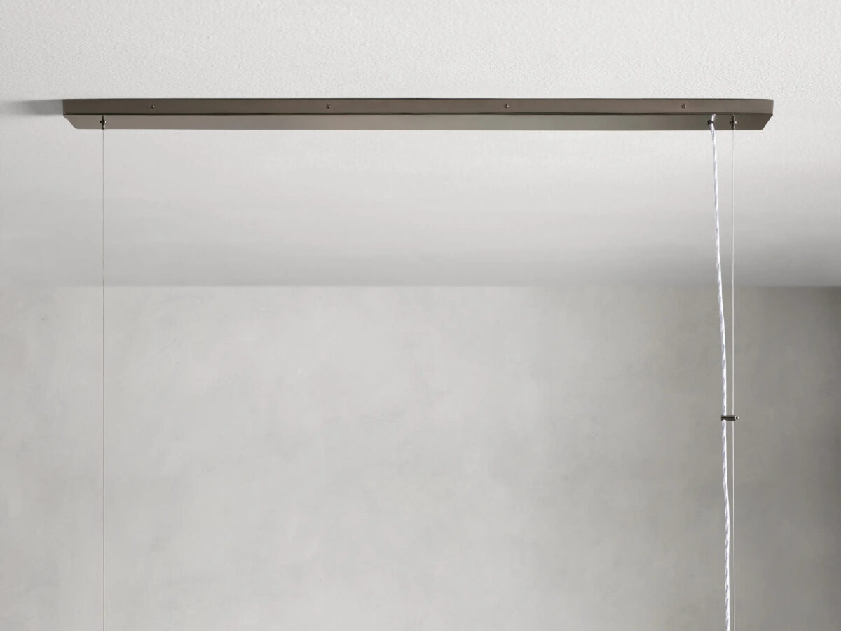 GV Nickel Linear Light Rectangular Chandelier - Image 12