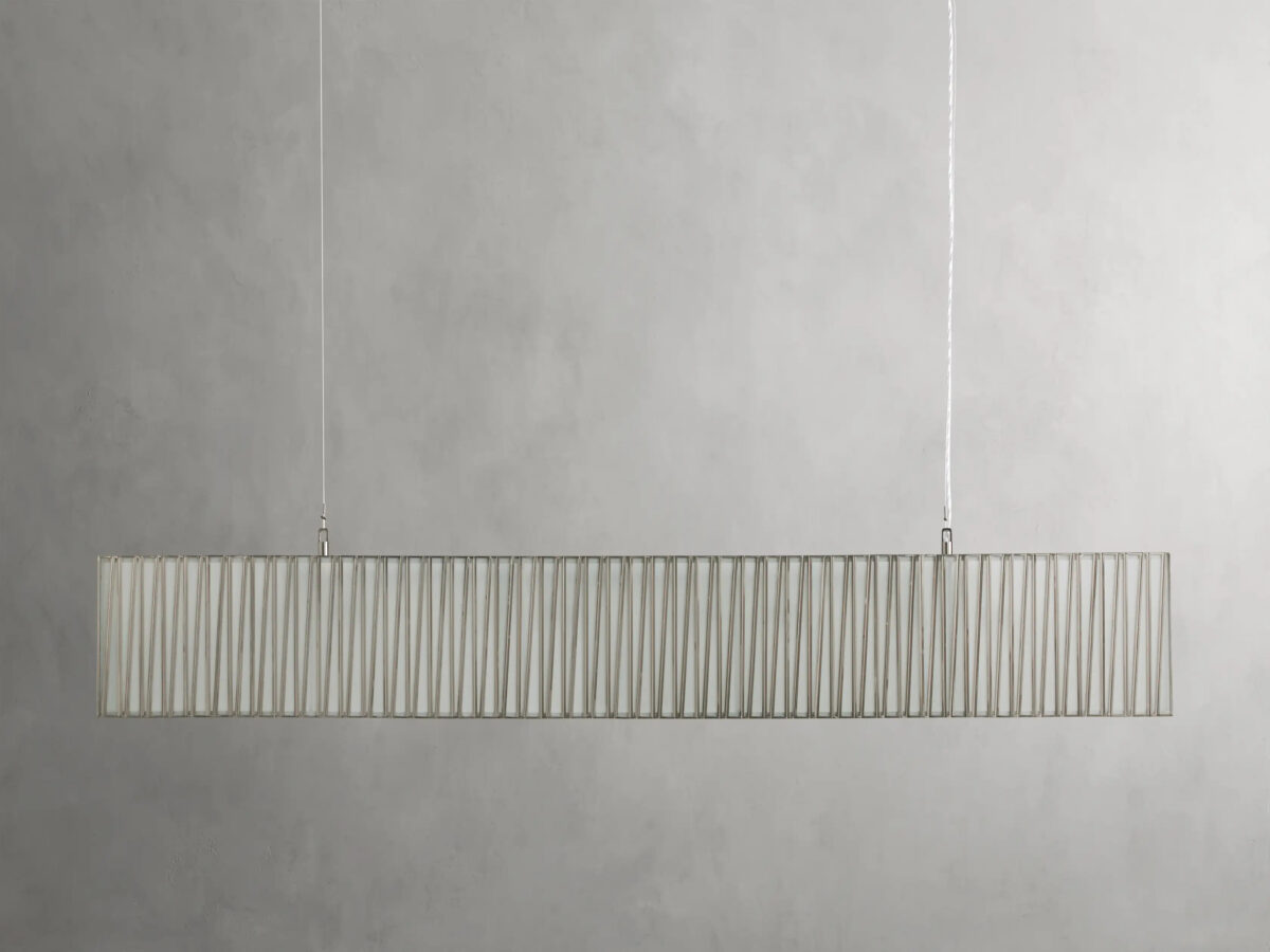 GV Nickel Linear Light Rectangular Chandelier - Image 10