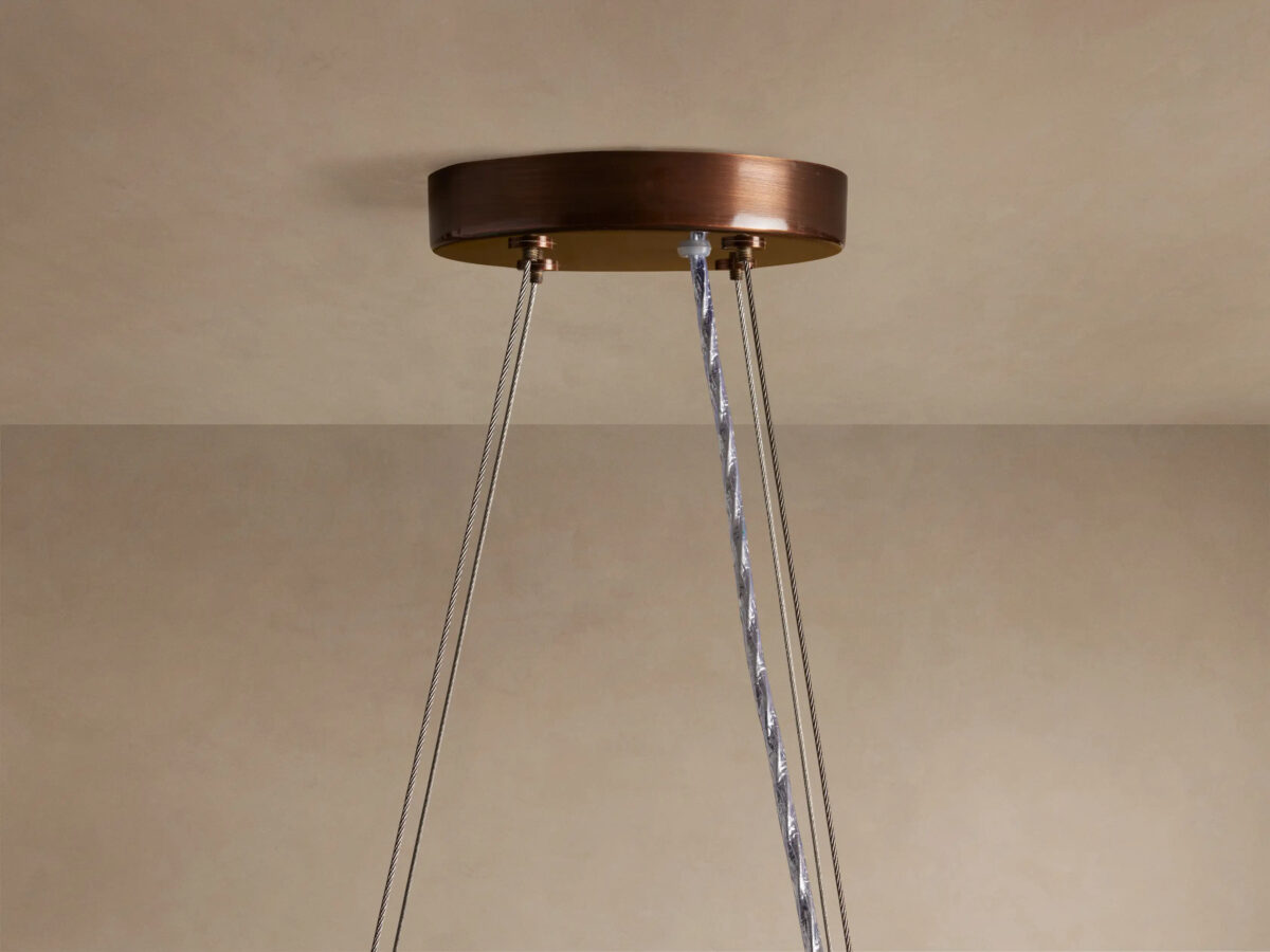 GV Beaded Chandelier Romilly Round Glass Light - Image 6