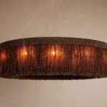 GV Beaded Chandelier Romilly Round Glass Light