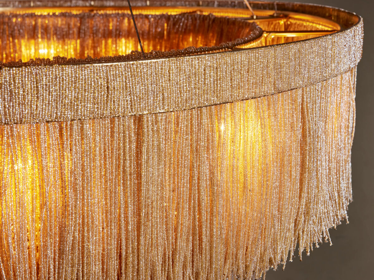 GV Beaded Chandelier Romilly Round Glass Light - Image 11
