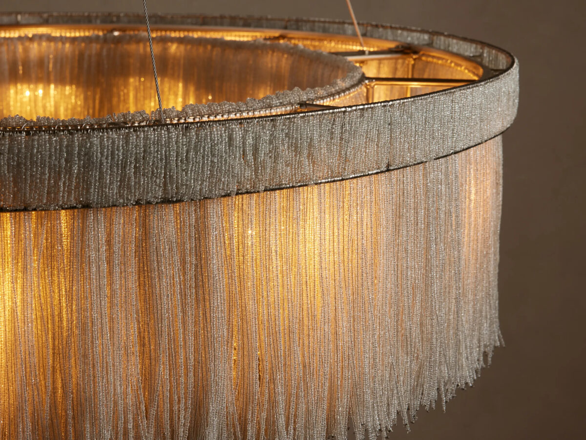 GV Beaded Chandelier Romilly Round Glass Light - Image 16